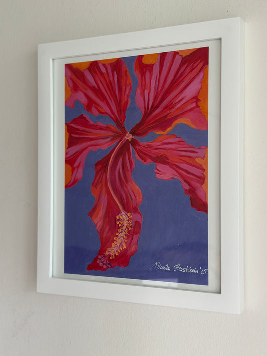 Hibiscus Blue Art Print