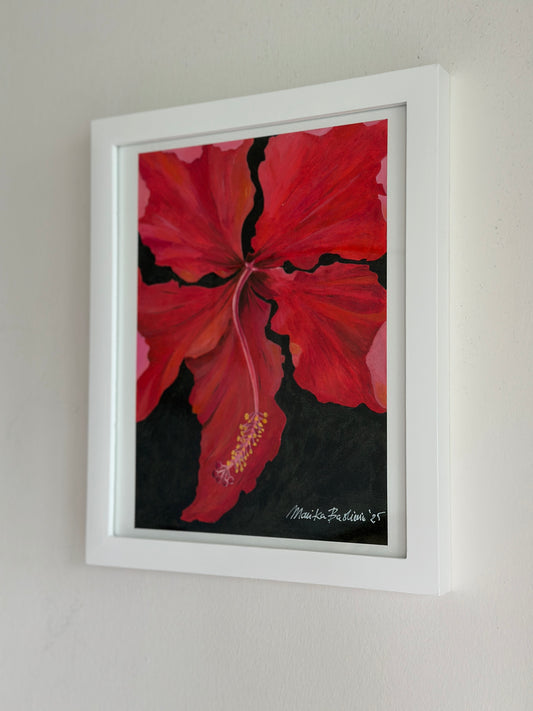 Hibiscus Red Art Print