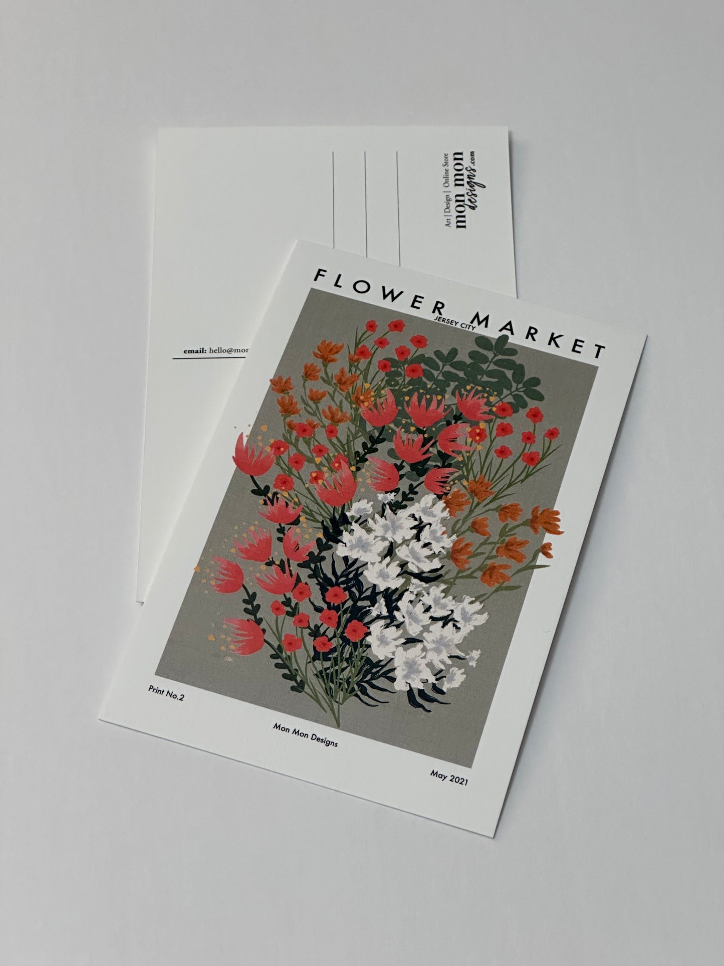 Floral Market Jersey City Postcard
