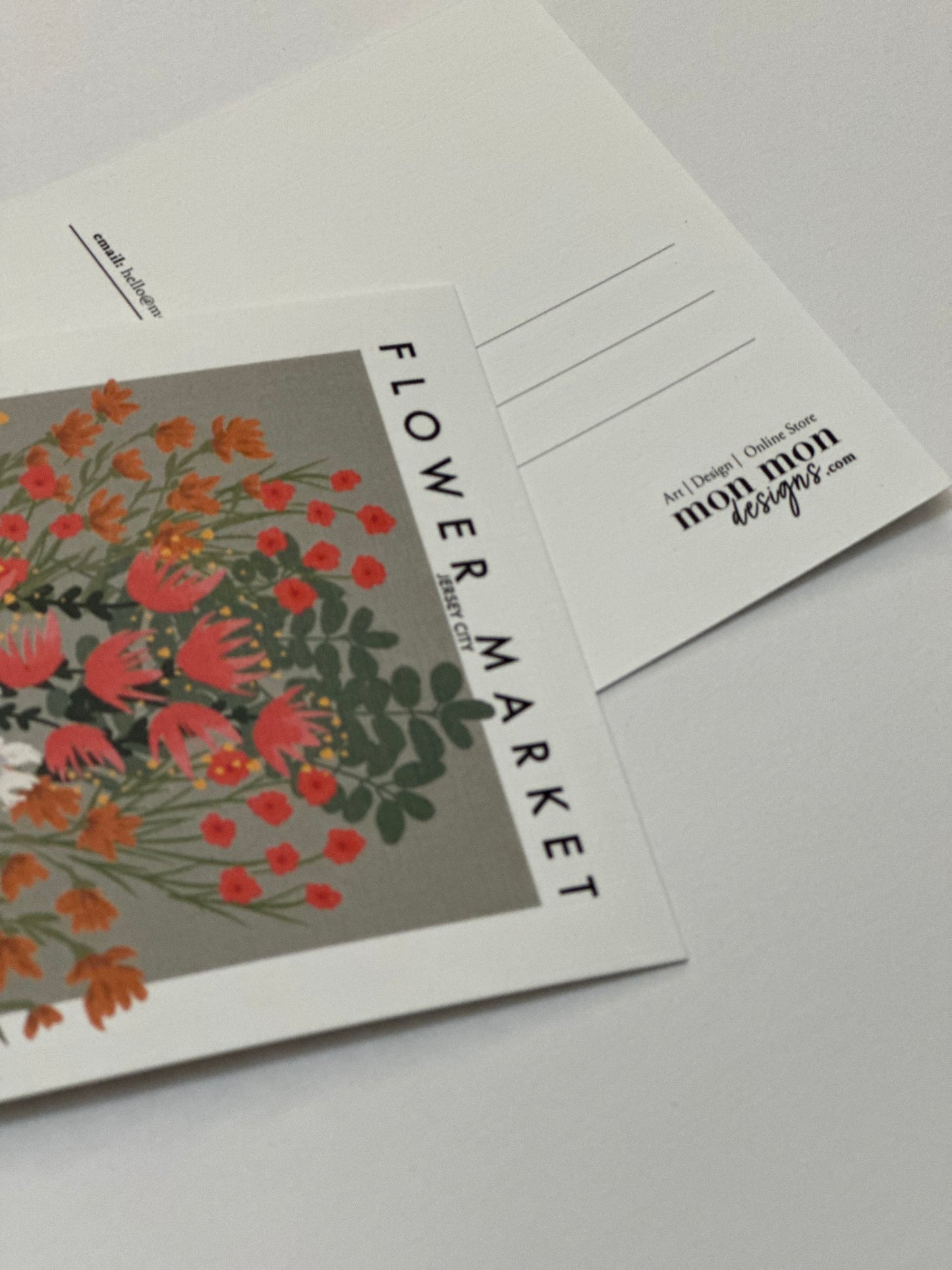 Floral Market Jersey City Postcard