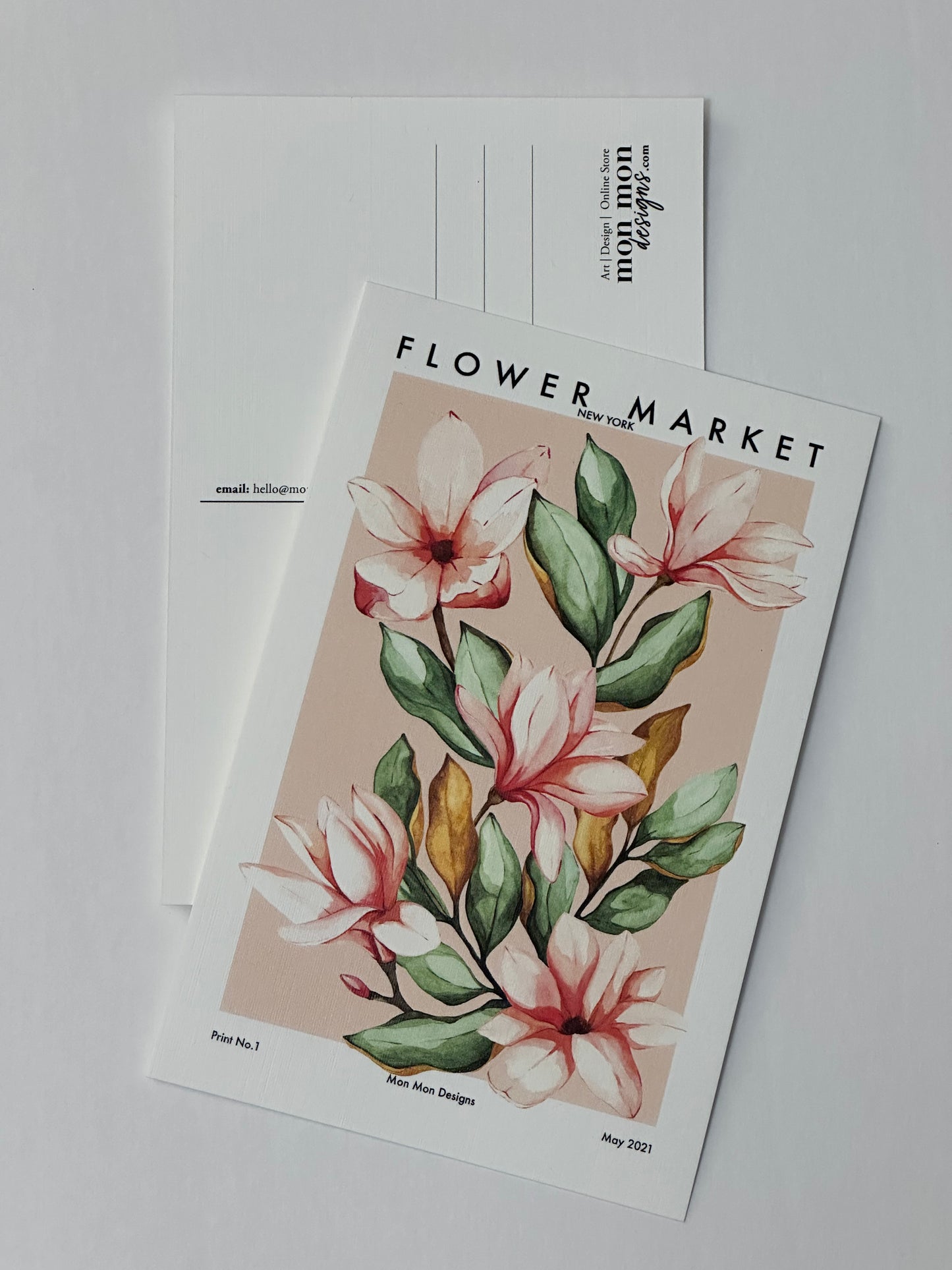 Floral Market New York Postcard