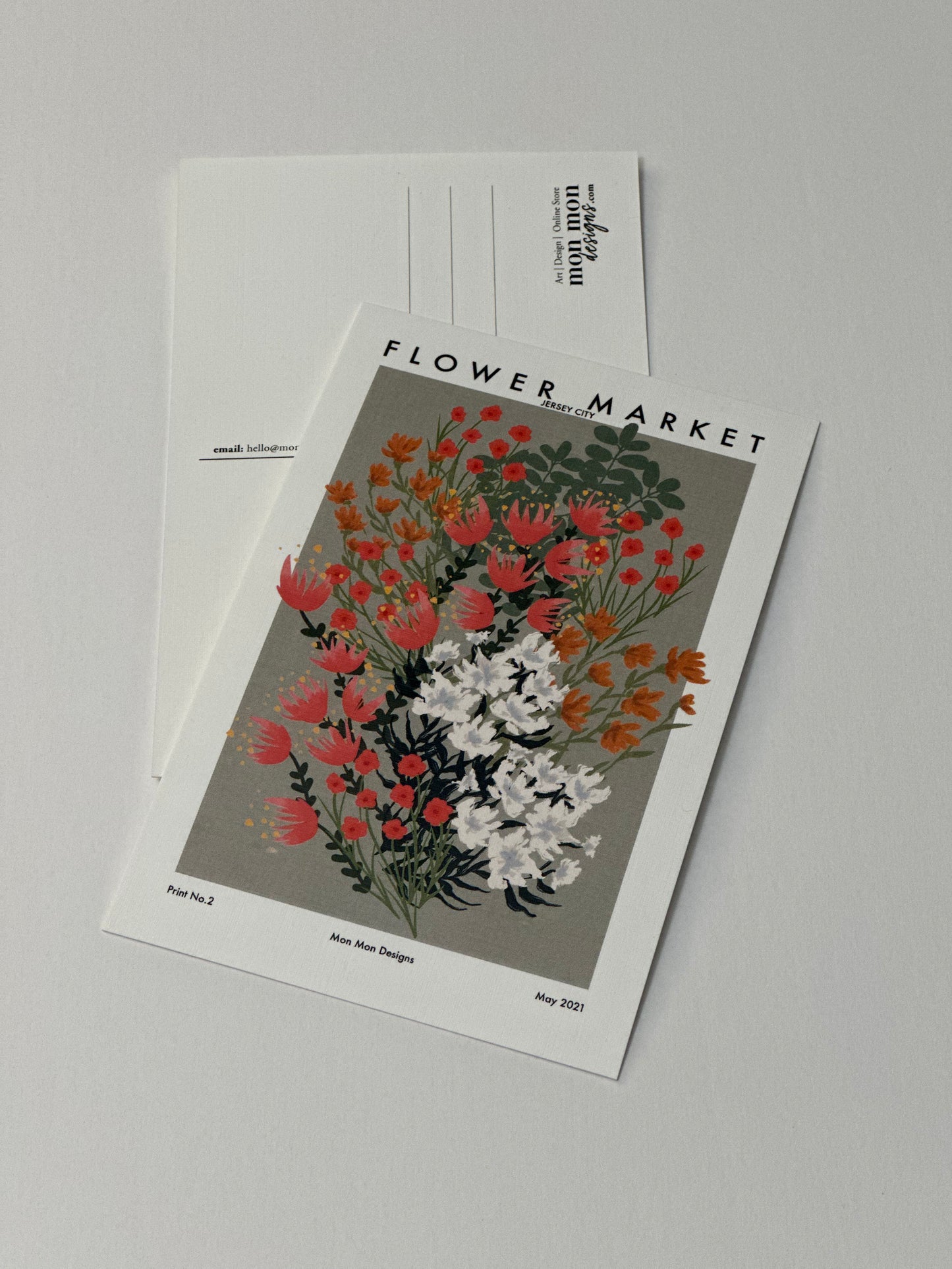 Floral Market Jersey City Postcard