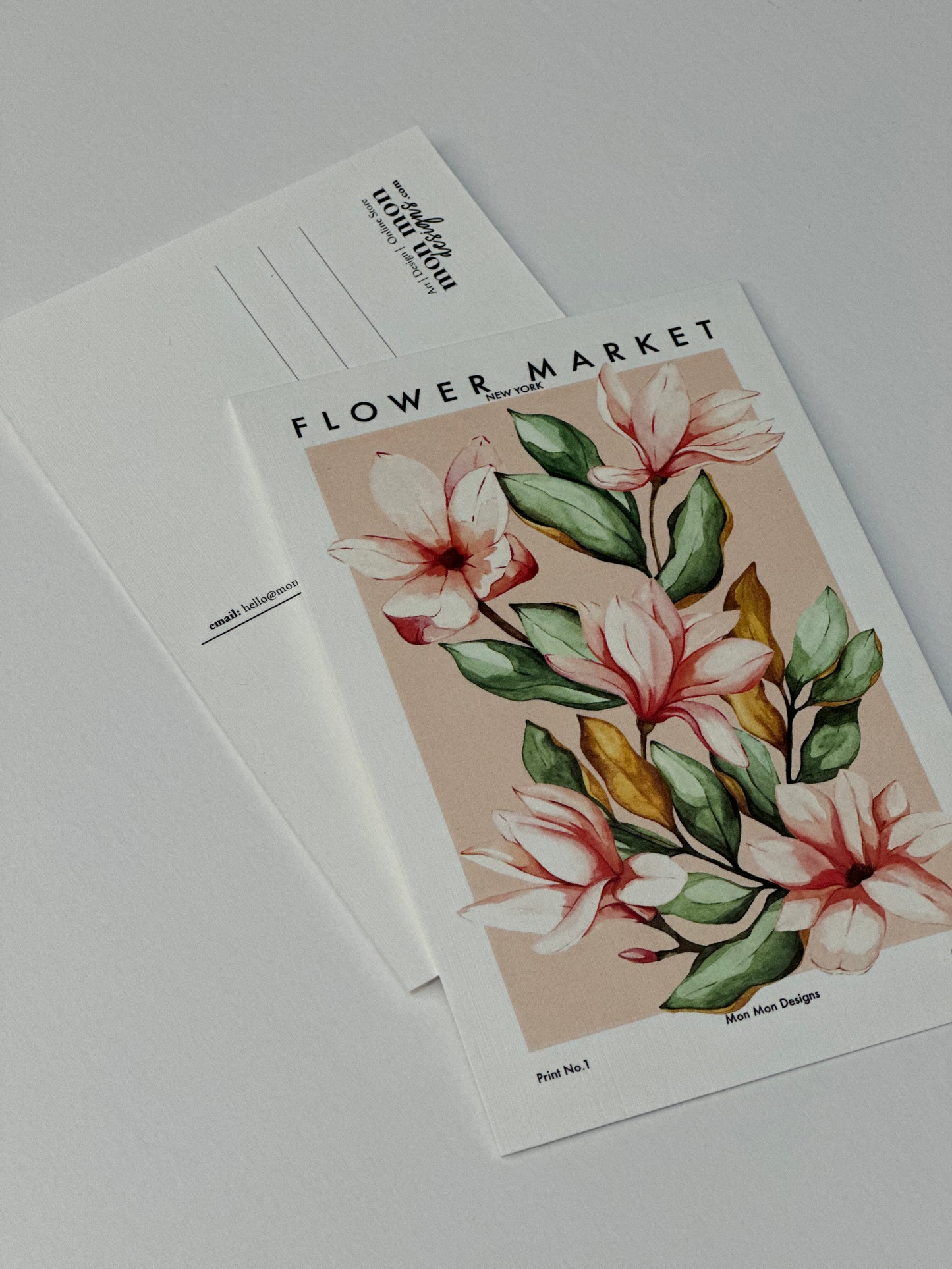 Floral Market New York Postcard