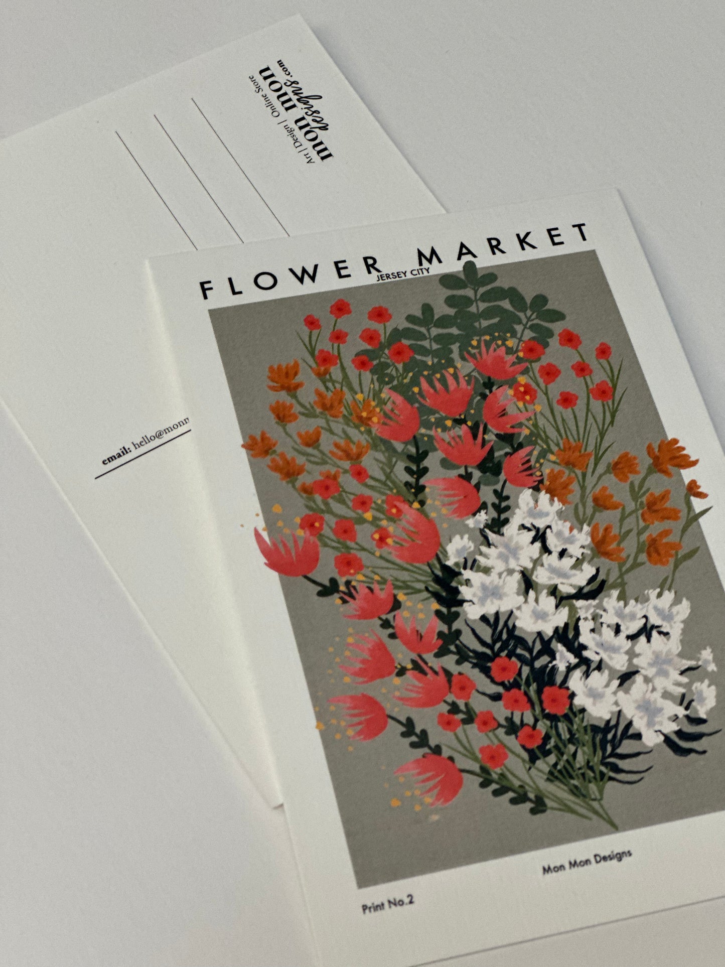 Floral Market Jersey City Postcard