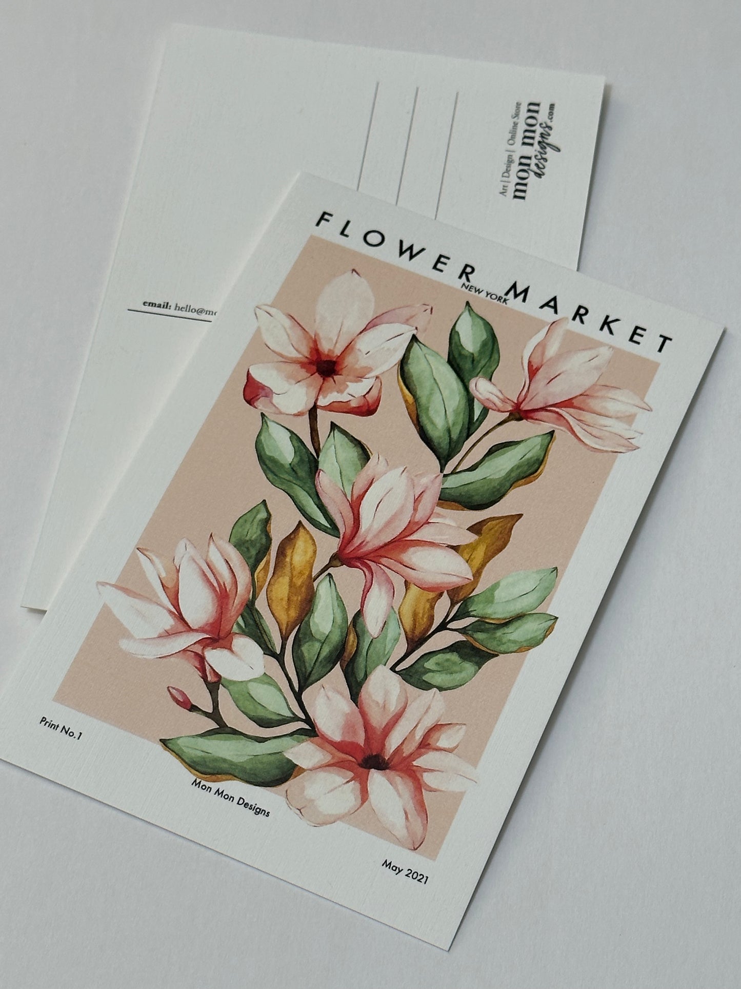 Floral Market New York Postcard