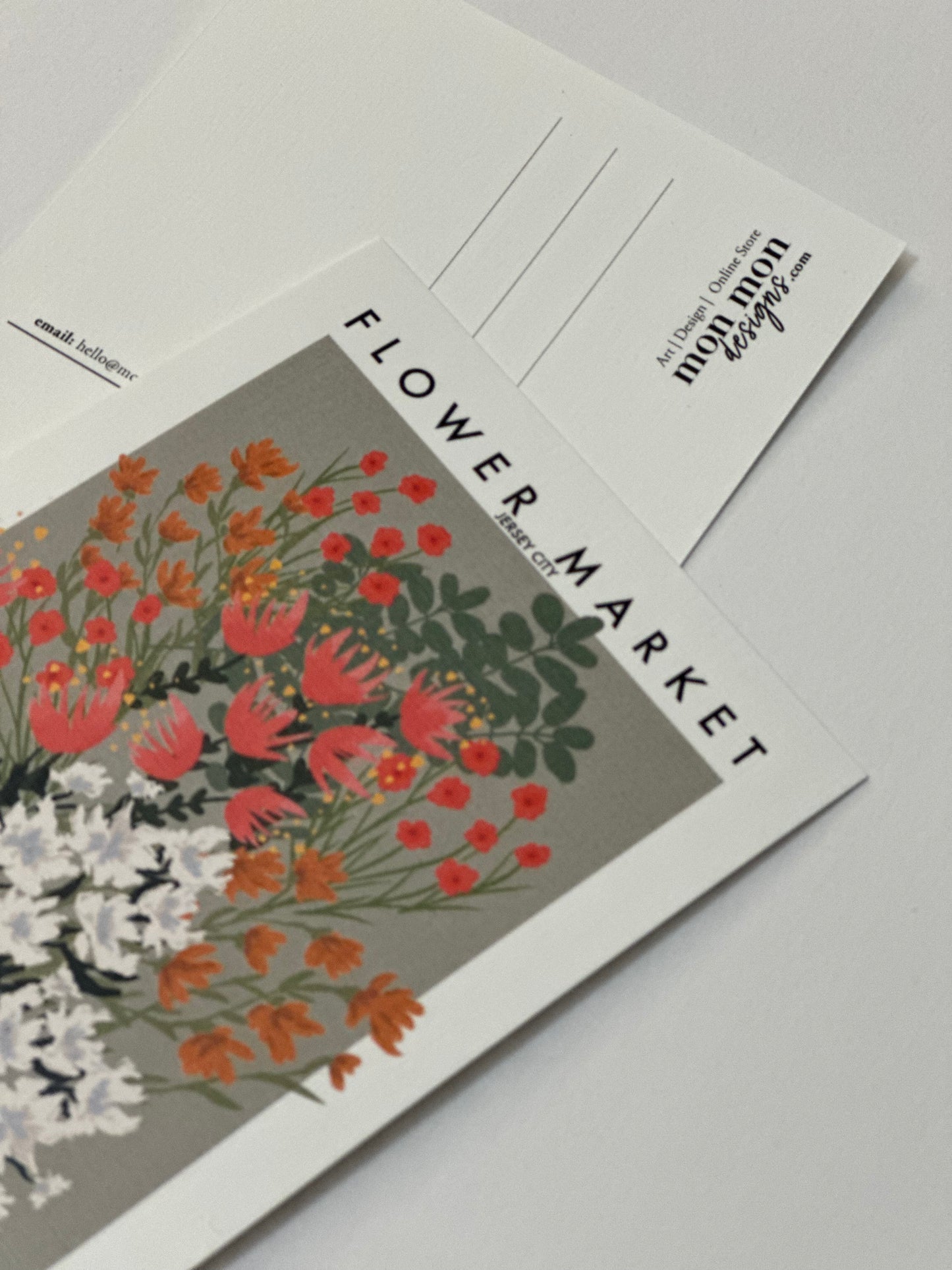 Floral Market Jersey City Postcard