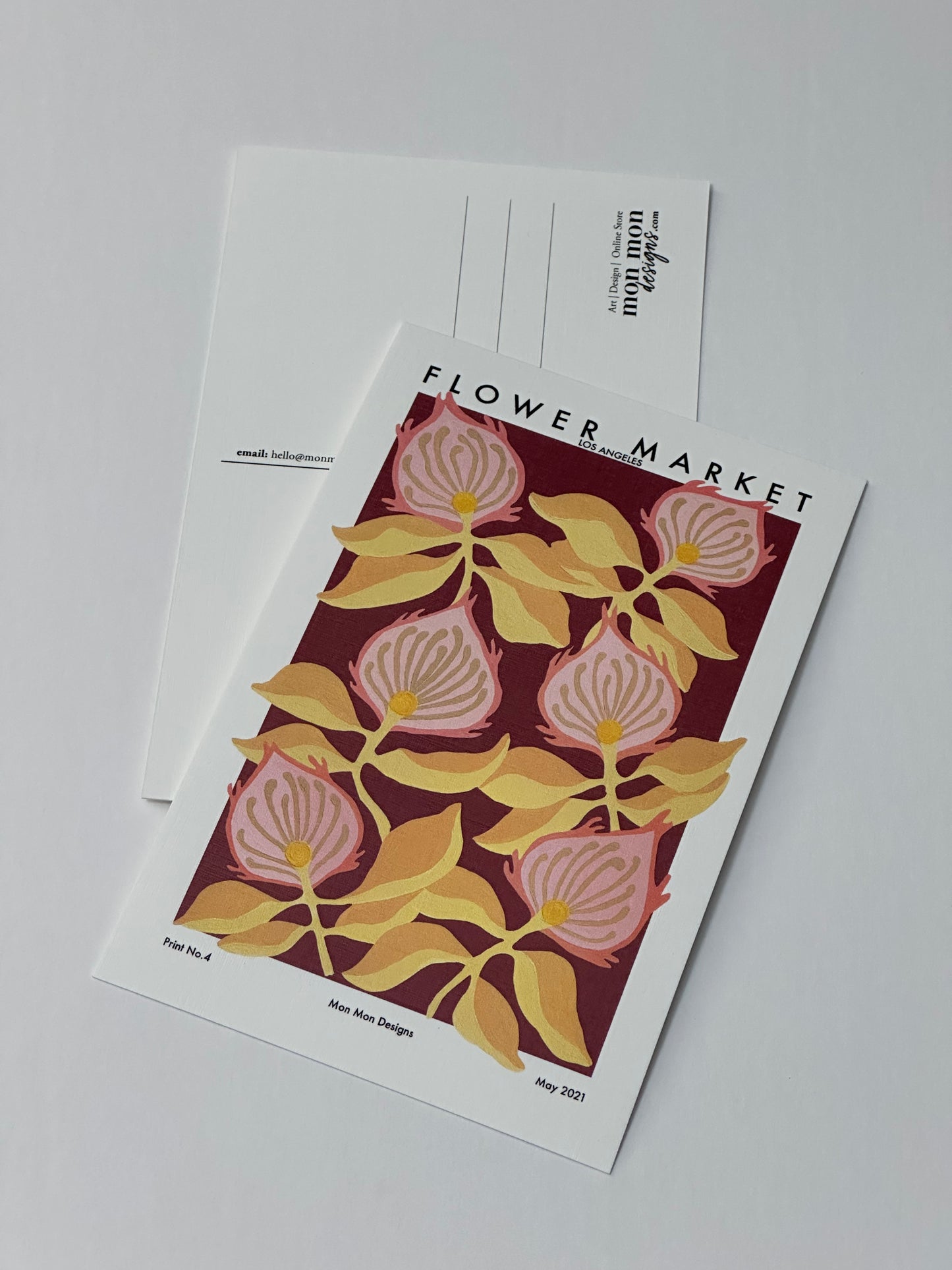 Floral Market Los Angeles Postcard