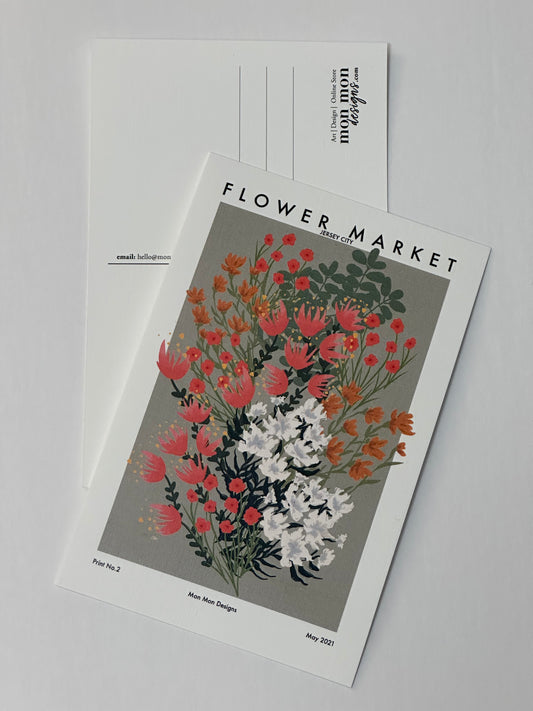 Floral Market Jersey City Postcard