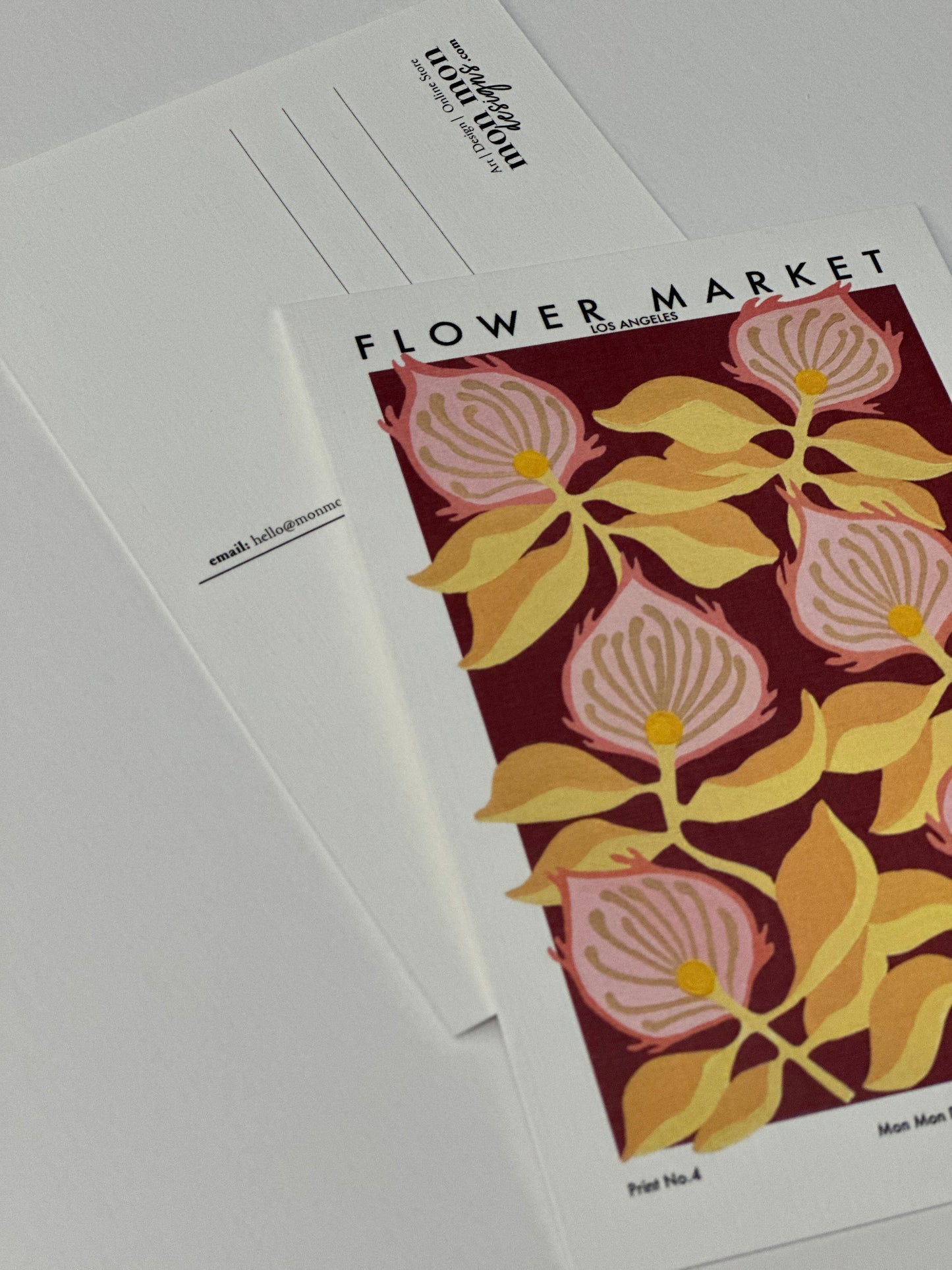 Floral Market Los Angeles Postcard