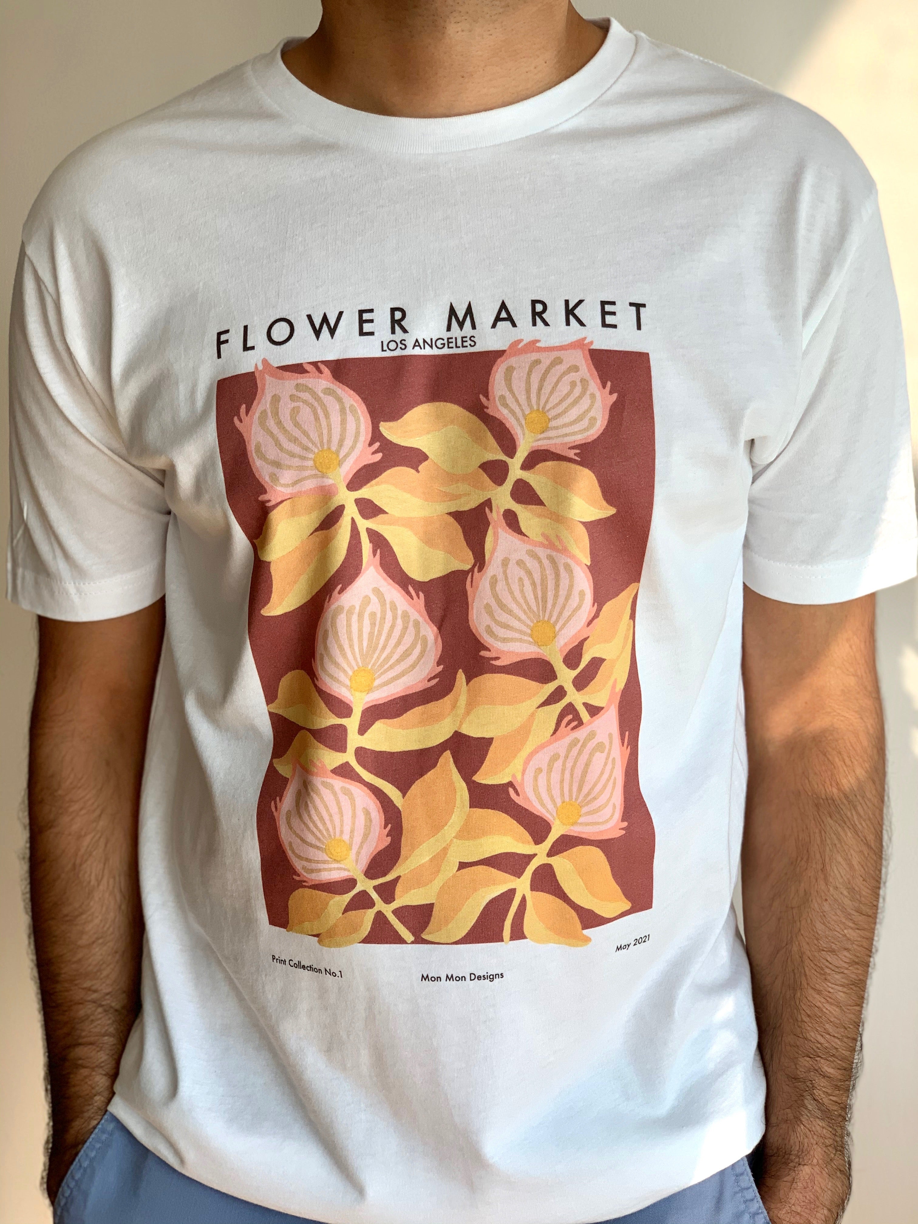 Flower Market No.4 Los Angeles - T-shirt – Mon Mon Designs