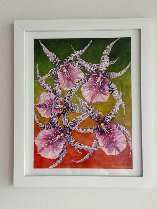 Dancing Orchids Art Print