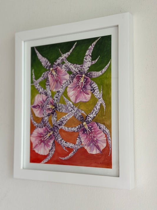 Dancing Orchids Art Print