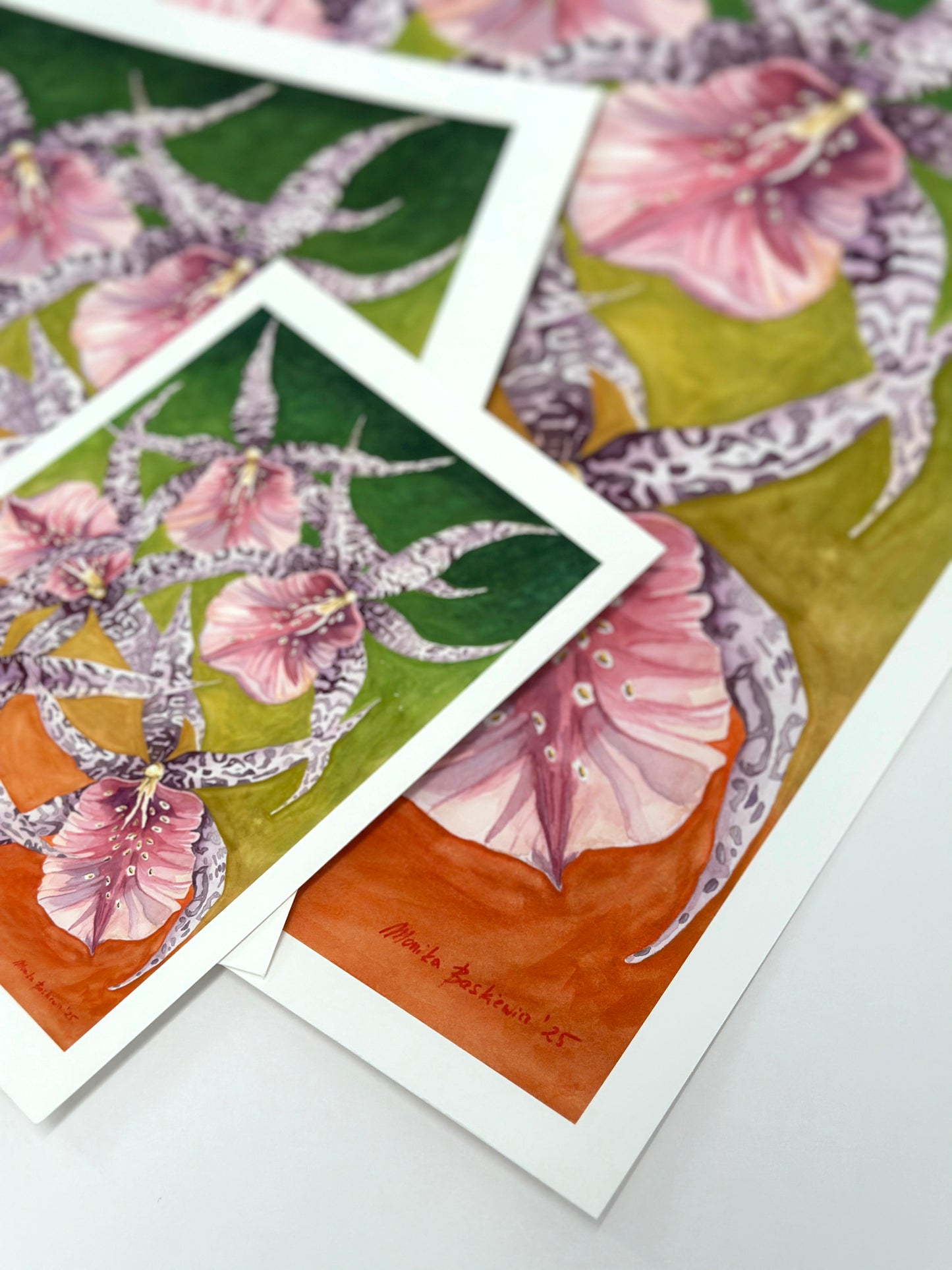 Dancing Orchids Art Print