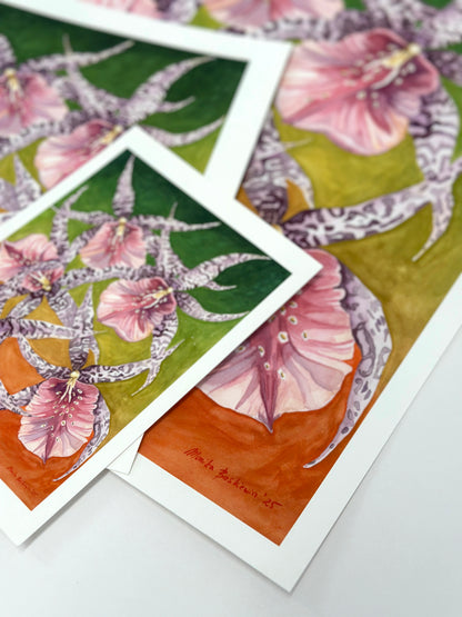 Dancing Orchids Art Print