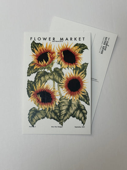 Floral Market San Francisco Postcard