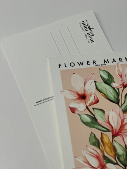 Floral Market New York Postcard