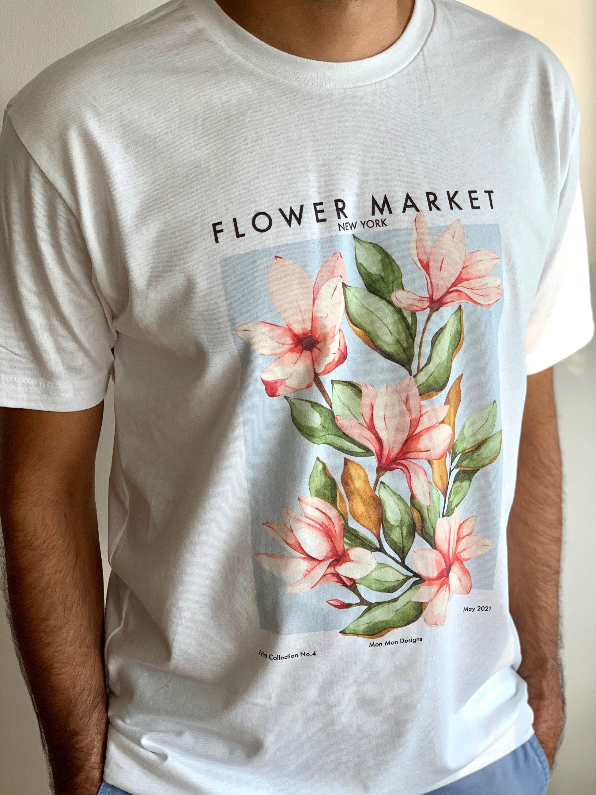 Flower Market No.4 Los Angeles - T-shirt – Mon Mon Designs